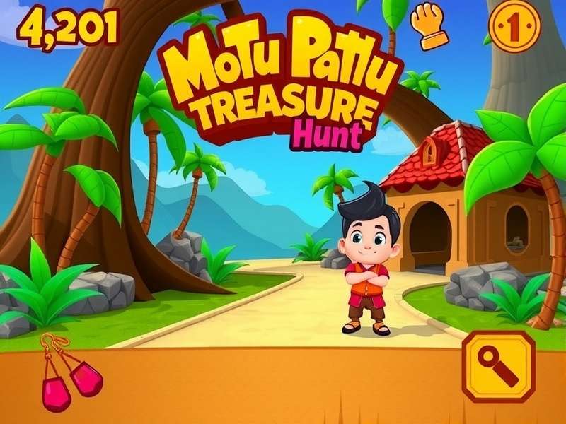 Motu Patlu Treasure Hunt Gameplay Screenshot